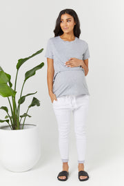 Maternity and Nursing Top Grey - 1