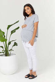 Maternity and Nursing Top Grey - 7
