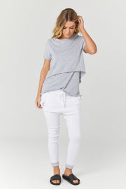 Maternity and Nursing Top Grey - 10
