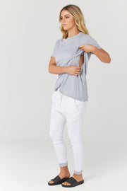 Maternity and Nursing Top Grey - 11