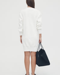 White Maternity Knit Dress 8
