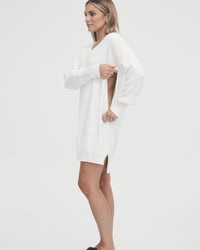 White Maternity Knit Dress 12