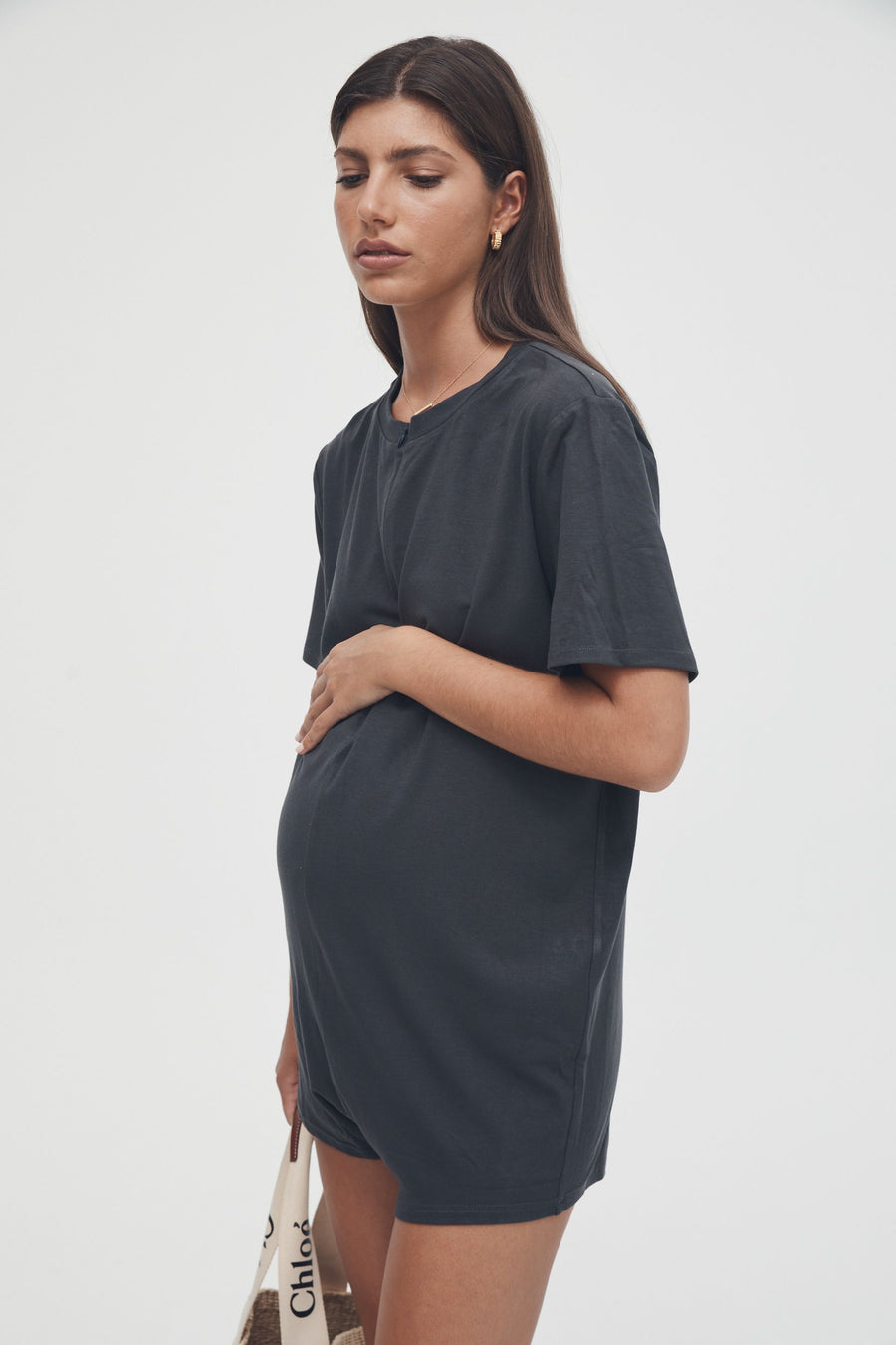 Black Maternity Jumpsuit 3