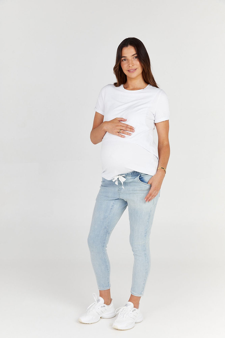 Maternity and Nursing Top White - 2