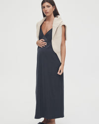 Black Maternity Slip Dress 3